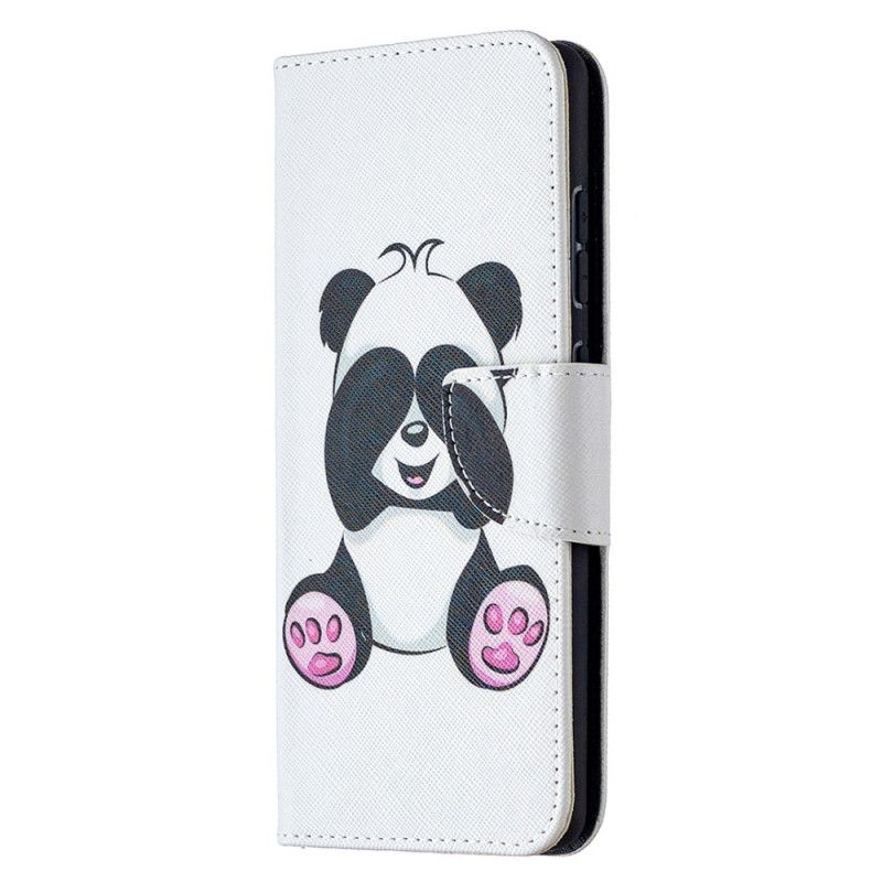 Leren Hoesje Samsung Galaxy S20 FE Leuke Panda