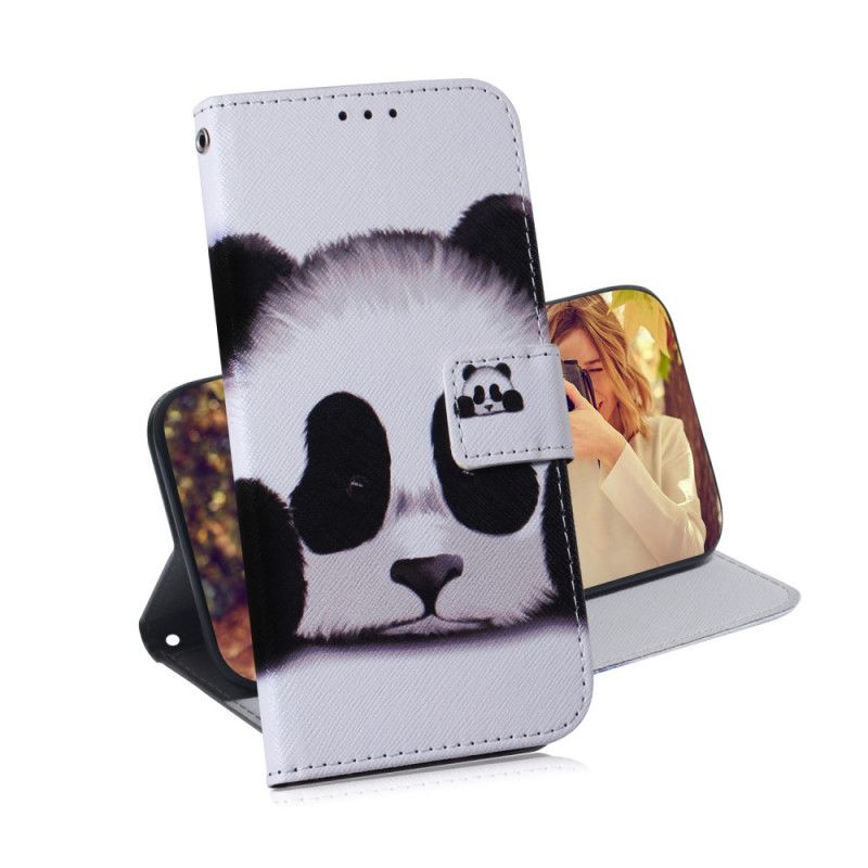 Leren Hoesje Samsung Galaxy S20 FE Pandagezicht