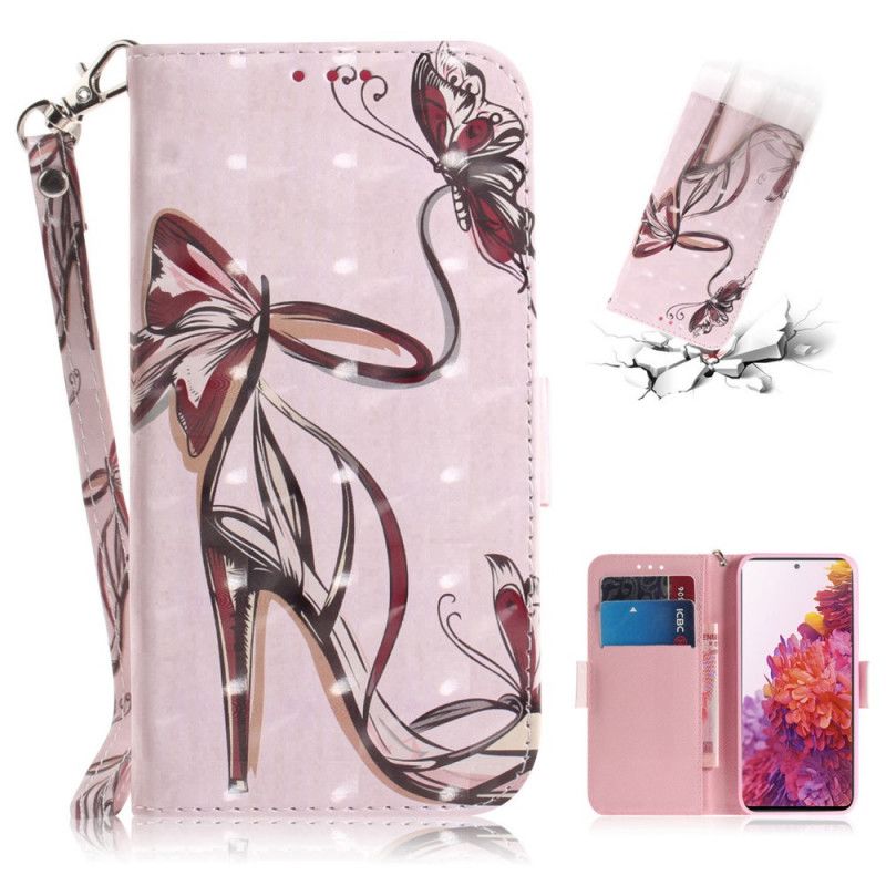 Leren Hoesje Samsung Galaxy S20 FE Pumps Met Riempjes