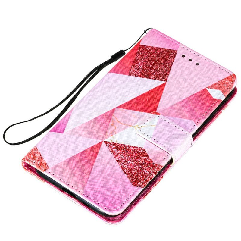 Leren Hoesje Samsung Galaxy S20 FE Roze Afbeelding