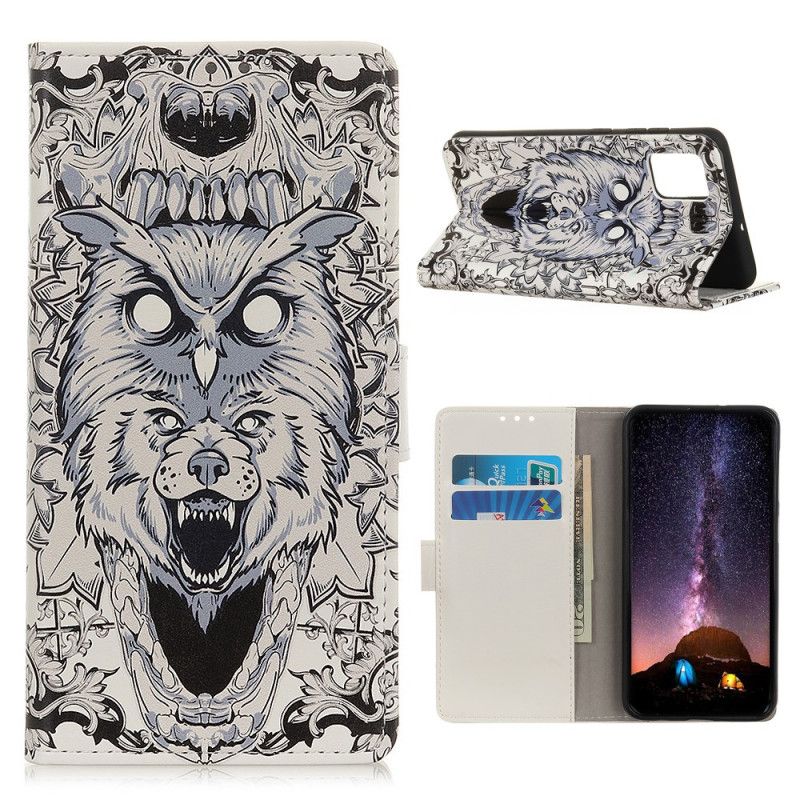 Leren Hoesje Samsung Galaxy S20 FE Telefoonhoesje Woeste Dieren