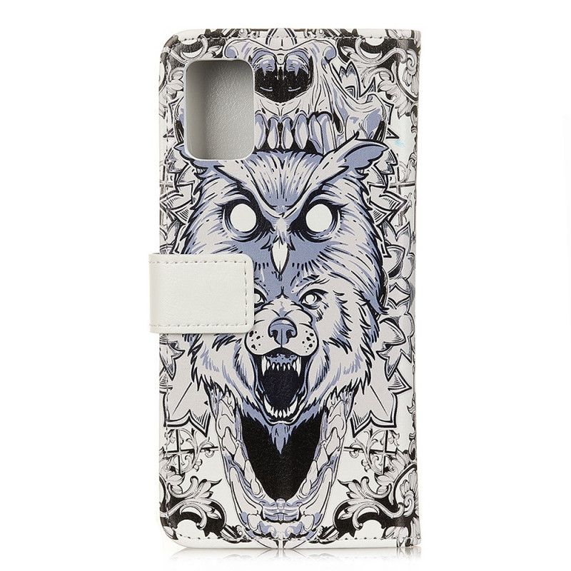 Leren Hoesje Samsung Galaxy S20 FE Telefoonhoesje Woeste Dieren