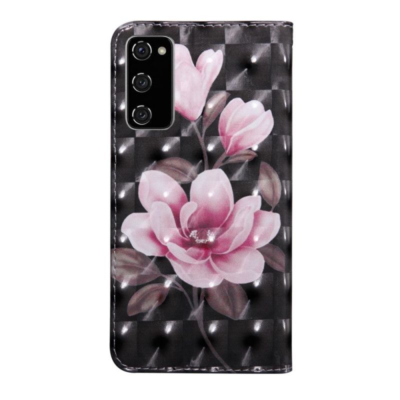 Leren Hoesje voor Samsung Galaxy S20 FE Bloemen Bloeien