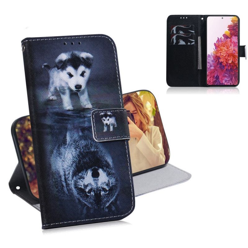 Leren Hoesje voor Samsung Galaxy S20 FE Ernesto De Wolf