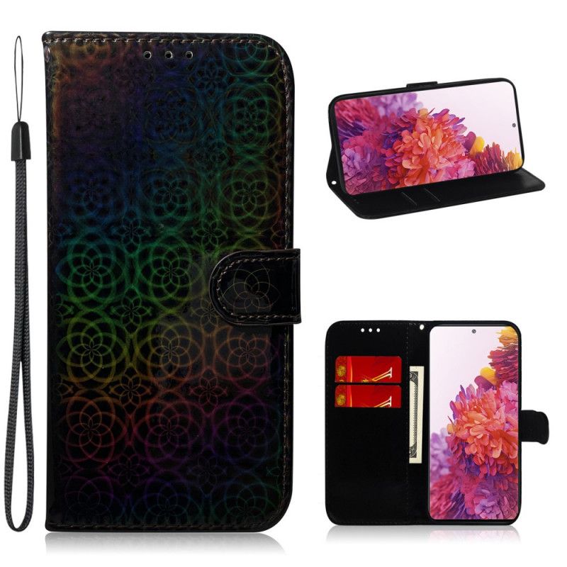 Leren Hoesje voor Samsung Galaxy S20 FE Grijs Zwart Pure Kleur