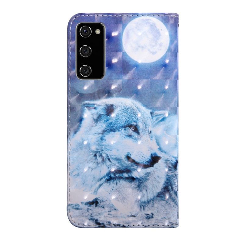 Leren Hoesje voor Samsung Galaxy S20 FE Hector De Wolf