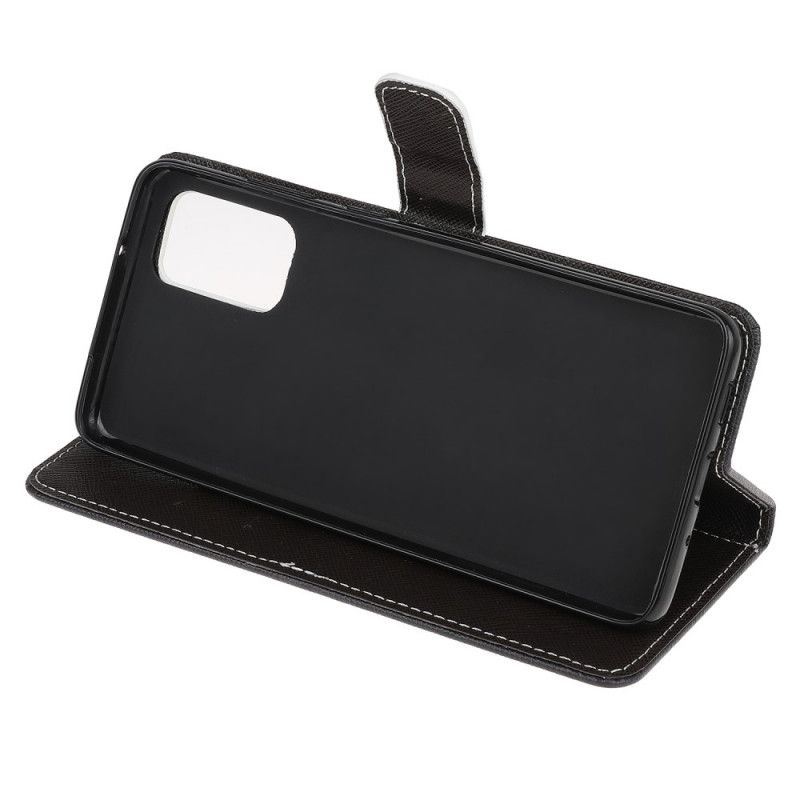 Leren Hoesje voor Samsung Galaxy S20 FE Luipaard Met String