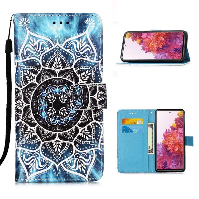 Leren Hoesje voor Samsung Galaxy S20 FE Mandala In De Lucht