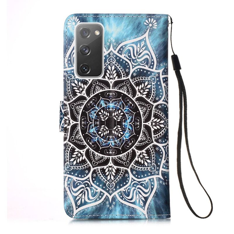 Leren Hoesje voor Samsung Galaxy S20 FE Mandala In De Lucht