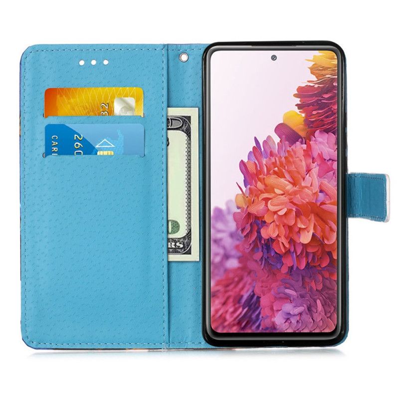 Leren Hoesje voor Samsung Galaxy S20 FE Mandala In De Lucht