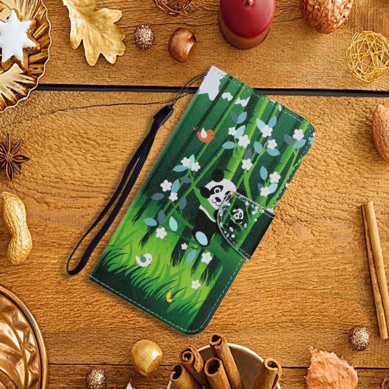 Leren Hoesje voor Samsung Galaxy S20 FE Pandawandeling