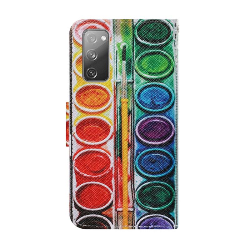 Leren Hoesje voor Samsung Galaxy S20 FE Schilderij