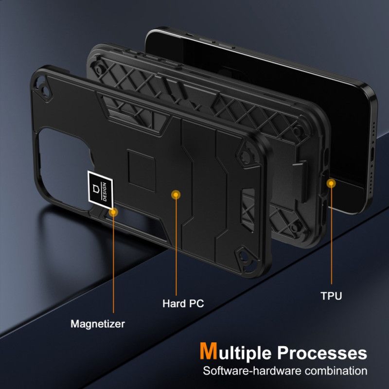 Case Hoesje Oppo A98 5g Telefoonhoesje Hybride Metaaleffect