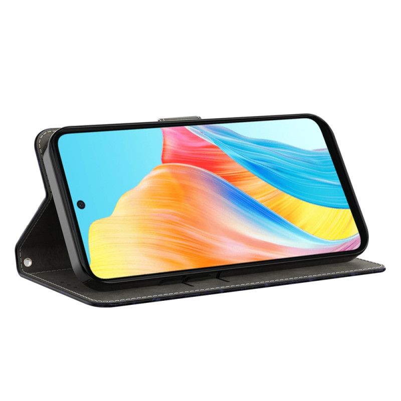 Flip Case Leren Oppo A98 5g Paar Leeuwen