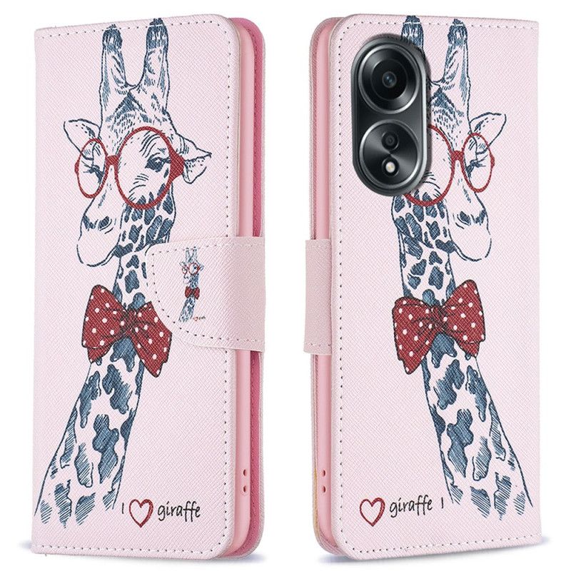 Folio-hoesje Oppo A98 5g Intello-giraffe