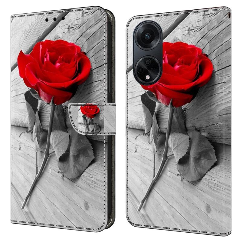 Leren Hoesje Oppo A98 5g Roze Bescherming Hoesje