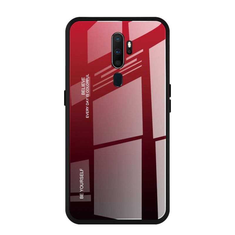 Hoesje Oppo A9 2020 Groen Rood Gegalvaniseerde Kleur