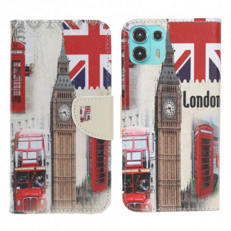 Bescherming Hoesje Motorola Edge 20 Lite Londen Leven