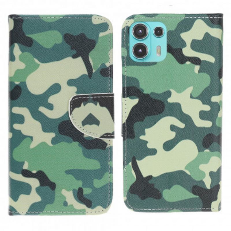 Bescherming Hoesje Motorola Edge 20 Lite Militaire Camouflage