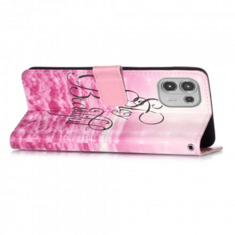 Flip Case Leren Motorola Edge 20 Lite Blijf Mooi