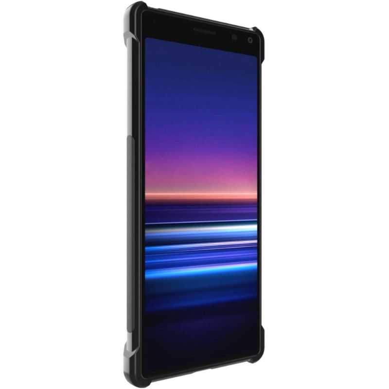 Hoesje Sony Xperia 8 Telefoonhoesje Imak Geborstelde Koolstofvezel