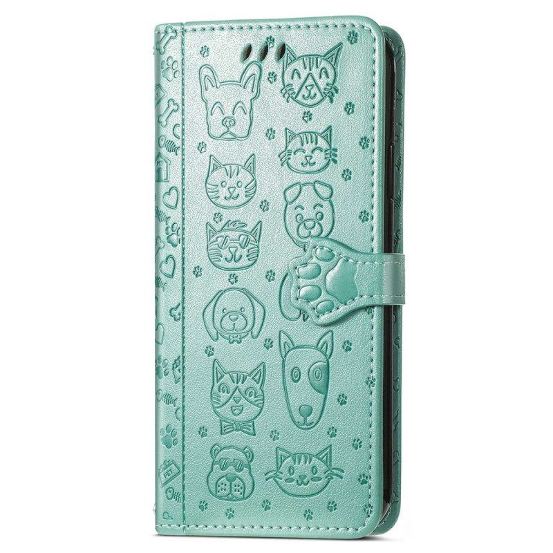 Leren Hoesje voor Xiaomi 12 Lite Geanimeerde Dieren