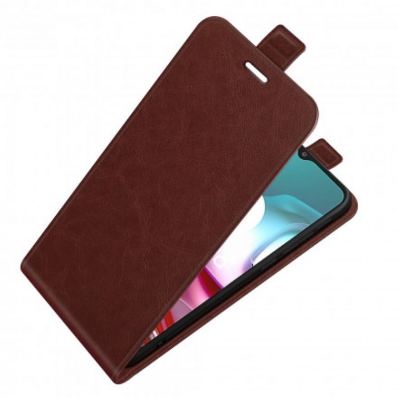 Bescherming Hoesje Moto G30 / G10 Verticale Klep Met Leereffect