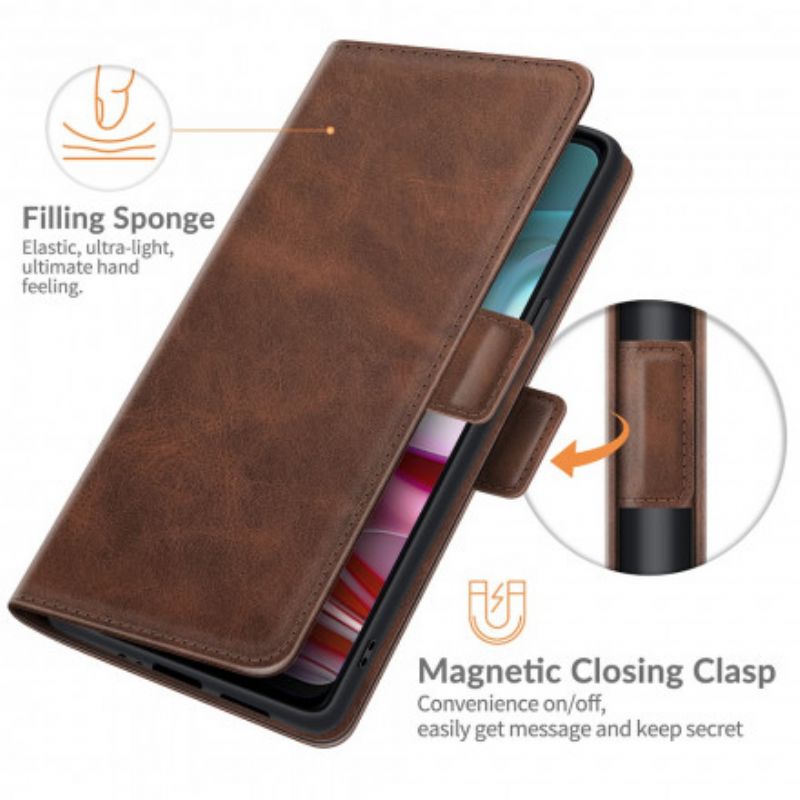 Flip Case Leren Moto G30 / G10 Dubbele Klep