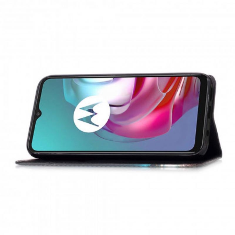 Folio-hoesje Moto G30 / G10 Telefoonhoesje Ernest En De Reflectie