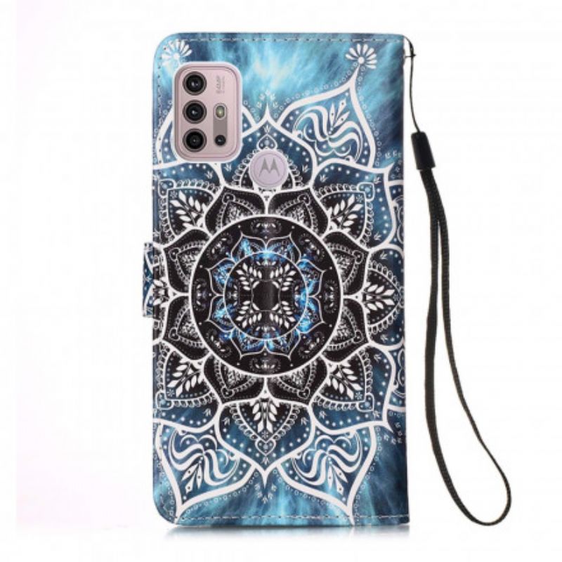 Folio-hoesje Moto G30 / G10 Telefoonhoesje Mandala In De Lucht