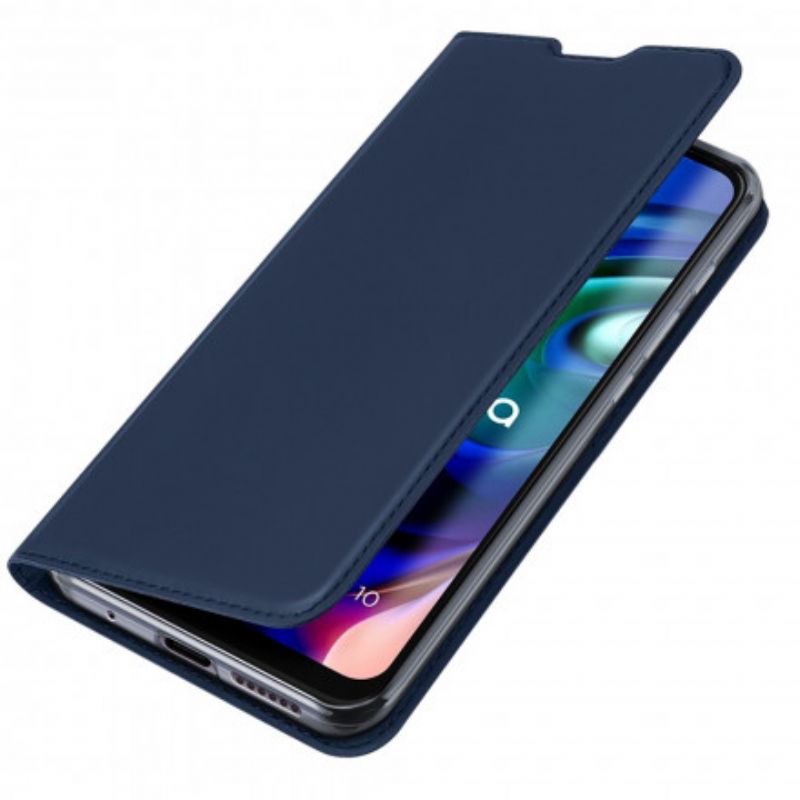 Folio-hoesje Moto G30 / G10 Telefoonhoesje Skin Pro Dux Ducis