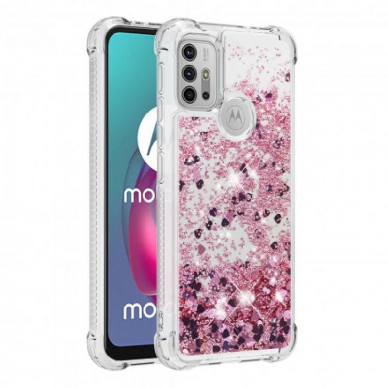 Hoesje Voor Moto G30 / G10 Wensen Pailletten