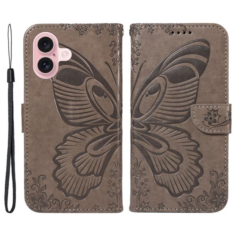 Bescherming Hoesje iPhone 16 Vlinderprint