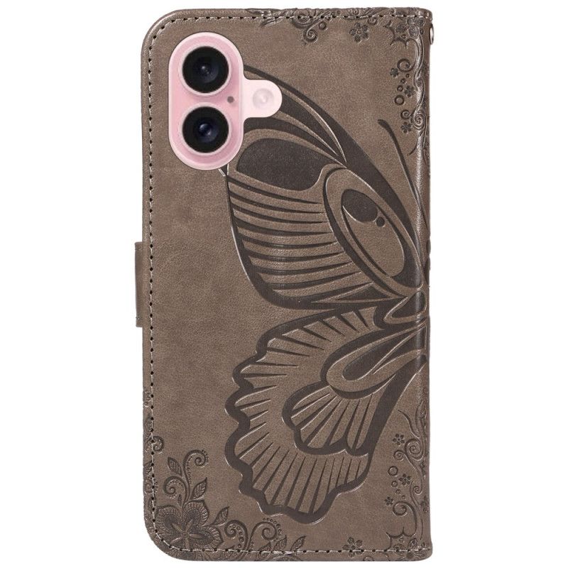 Bescherming Hoesje iPhone 16 Vlinderprint