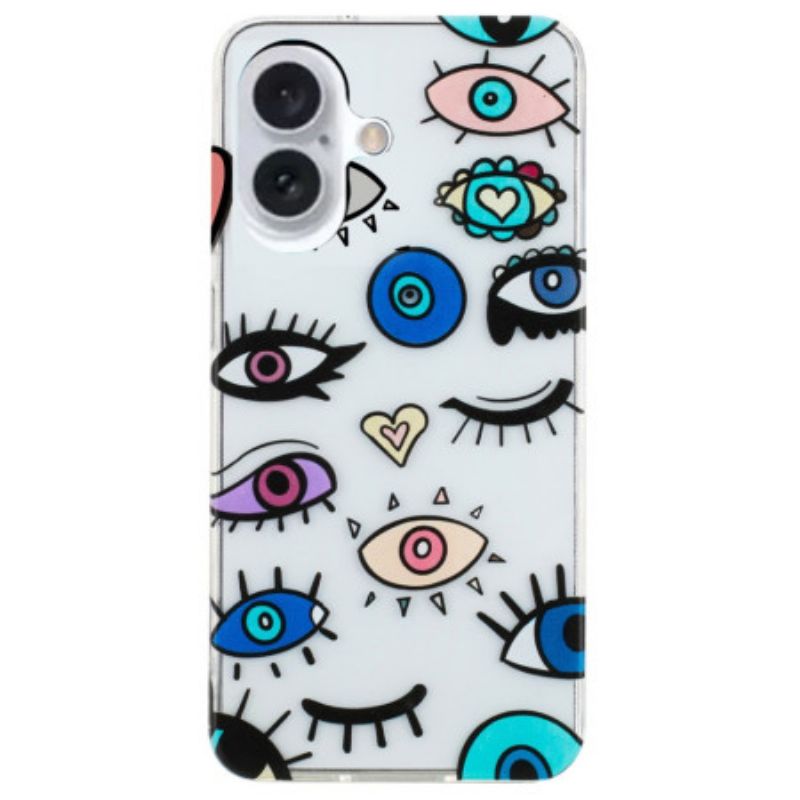 Cover Hoesje iPhone 16 Telefoonhoesje Ogen