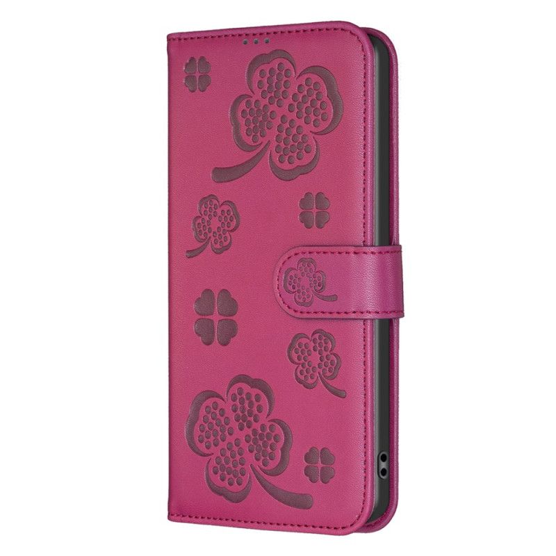 Flip Case Leren iPhone 16 Klavers