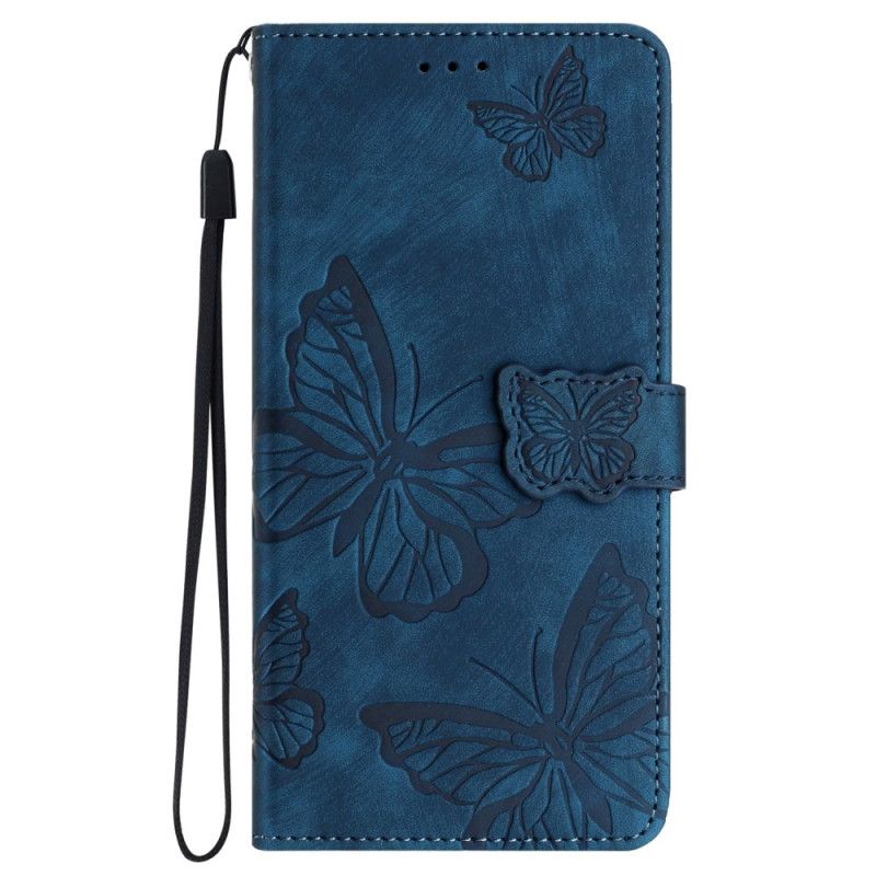 Folio-hoesje iPhone 16 Portemonnee Met Vlindermotief