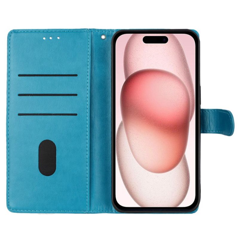 Folio-hoesje iPhone 16 Telefoonhoesje Patroon Met Bloemenvlinders