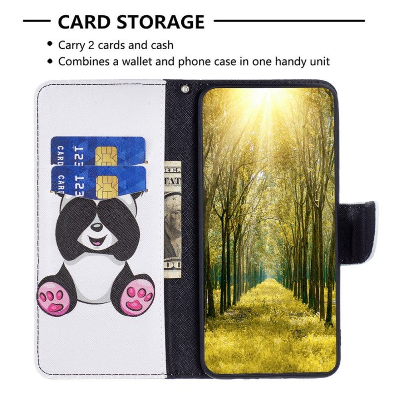 Leren Hoesje Voor iPhone 16 Panda