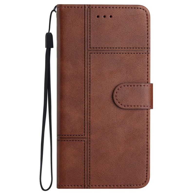 Leren Hoesje Voor iPhone 16 Zakelijke Stijl