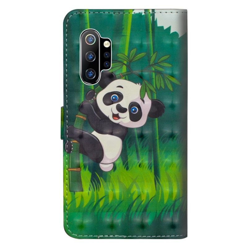 Bescherming Hoesje Samsung Galaxy Note 10 Plus Telefoonhoesje Panda En Bamboe