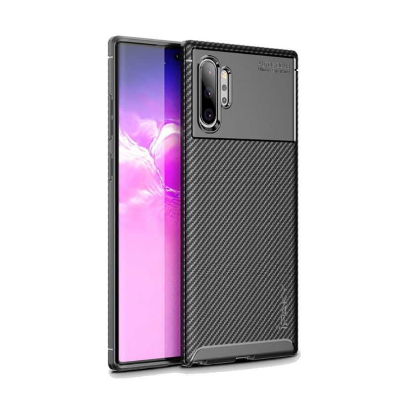 Case Hoesje Samsung Galaxy Note 10 Plus Donkerrood Zwart Telefoonhoesje Antislip Ipaky