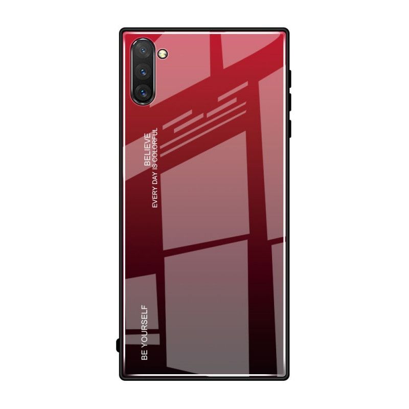 Cover Hoesje Samsung Galaxy Note 10 Plus Roze Rood Telefoonhoesje Gegalvaniseerde Kleur