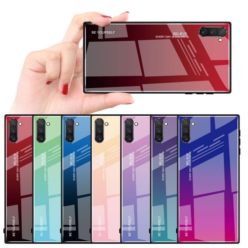 Cover Hoesje Samsung Galaxy Note 10 Plus Roze Rood Telefoonhoesje Gegalvaniseerde Kleur