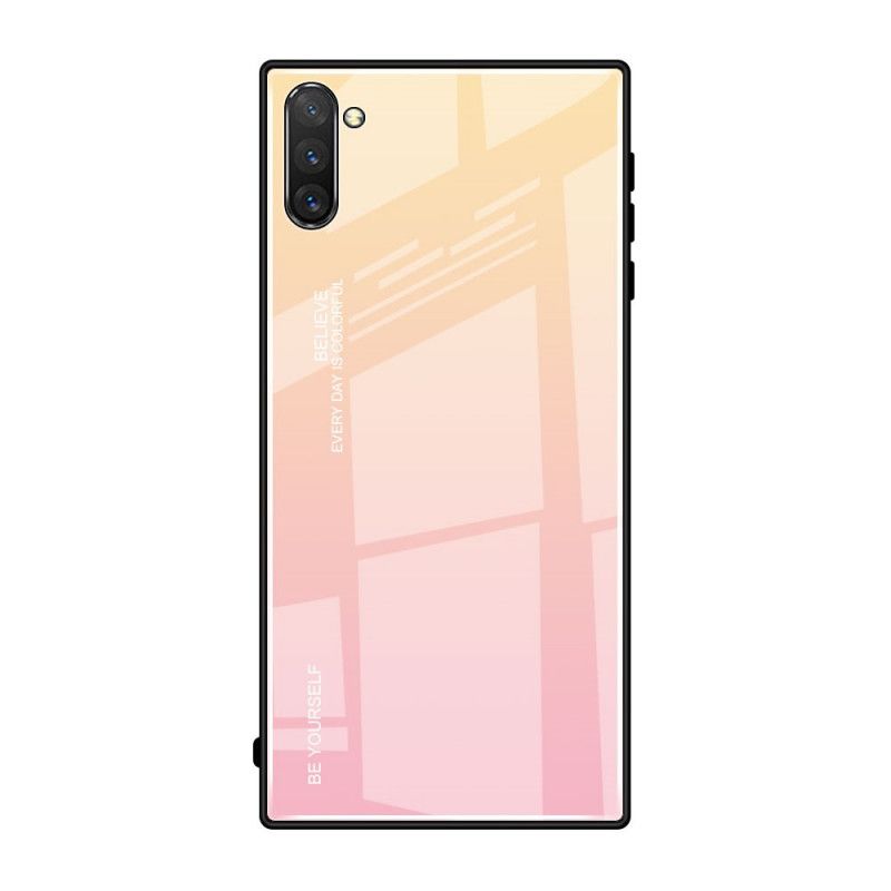 Cover Hoesje Samsung Galaxy Note 10 Plus Roze Rood Telefoonhoesje Gegalvaniseerde Kleur