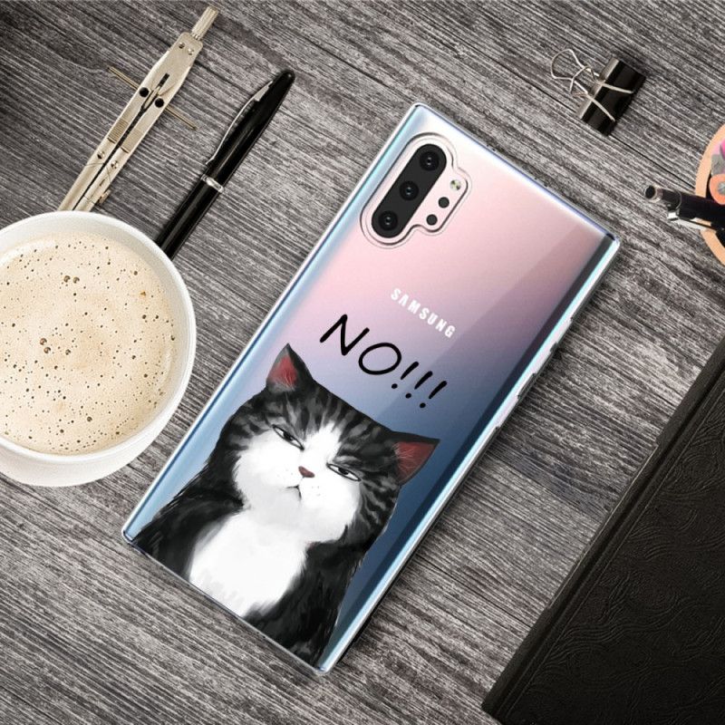 Cover Hoesje Samsung Galaxy Note 10 Plus Telefoonhoesje De Kat Die Nee Zegt