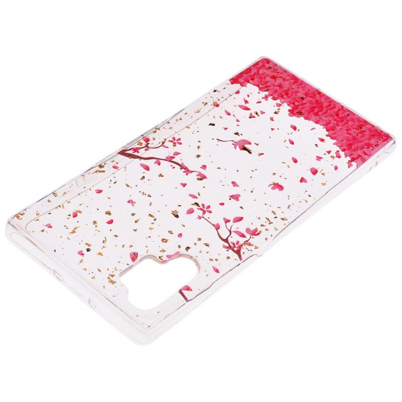 Hoesje Samsung Galaxy Note 10 Plus Bloemblaadjes En Glitter