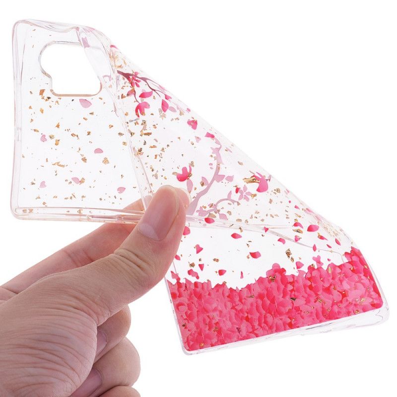 Hoesje Samsung Galaxy Note 10 Plus Bloemblaadjes En Glitter