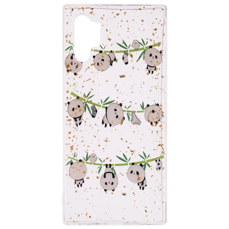 Hoesje Samsung Galaxy Note 10 Plus Leuke En Glitterpanda'S