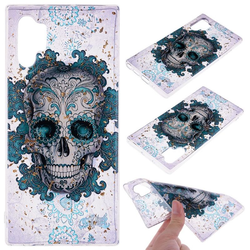 Hoesje Samsung Galaxy Note 10 Plus Schedel En Glitter